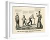 The National Game: Three Outs and One Run, Abraham Winning the Ball, 1860-Currier & Ives-Framed Premium Giclee Print