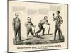 The National Game: Three Outs and One Run, Abraham Winning the Ball, 1860-Currier & Ives-Mounted Premium Giclee Print