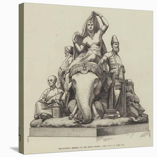 The National Memorial to the Prince Consort, Asia, by J H Foley, Ra-null-Stretched Canvas