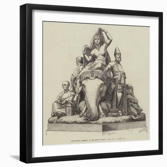 The National Memorial to the Prince Consort, Asia, by J H Foley, Ra-null-Framed Giclee Print