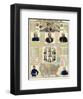 The National Political Chart, Civil War, c.1861-H^ H^ Lloyd-Framed Art Print