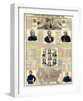 The National Political Chart, Civil War, c.1861-H^ H^ Lloyd-Framed Art Print