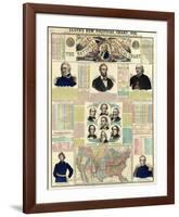 The National Political Chart, Civil War, c.1861-H^ H^ Lloyd-Framed Art Print