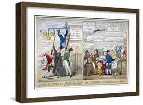 The National Pop-Shop in Threadneedle Street, 1826-Isaac Robert Cruikshank-Framed Giclee Print