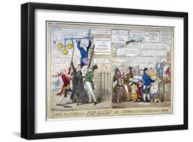 The National Pop-Shop in Threadneedle Street, 1826-Isaac Robert Cruikshank-Framed Giclee Print