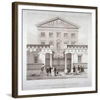 The National Provincial Bank at No 112 Bishopsgate Street, City of London, C1840-WL Walton-Framed Giclee Print