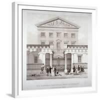 The National Provincial Bank at No 112 Bishopsgate Street, City of London, C1840-WL Walton-Framed Giclee Print