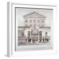 The National Provincial Bank at No 112 Bishopsgate Street, City of London, C1840-WL Walton-Framed Giclee Print