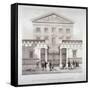 The National Provincial Bank at No 112 Bishopsgate Street, City of London, C1840-WL Walton-Framed Stretched Canvas