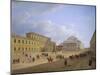 The National Theatre Square in Munich, 1839-null-Mounted Giclee Print