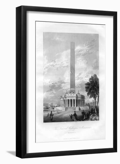 The National Washington Monument, Washington DC, USA, 1855-AC Warren-Framed Giclee Print