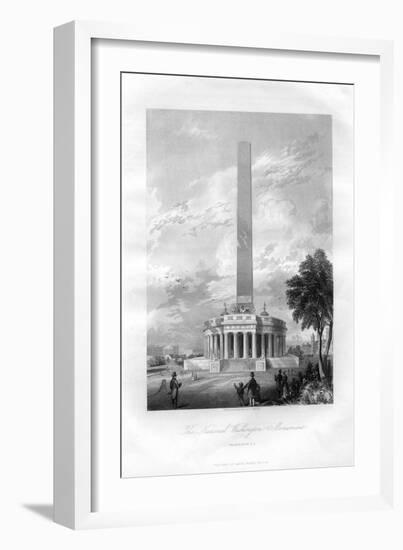 The National Washington Monument, Washington DC, USA, 1855-AC Warren-Framed Giclee Print