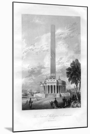 The National Washington Monument, Washington DC, USA, 1855-AC Warren-Mounted Giclee Print