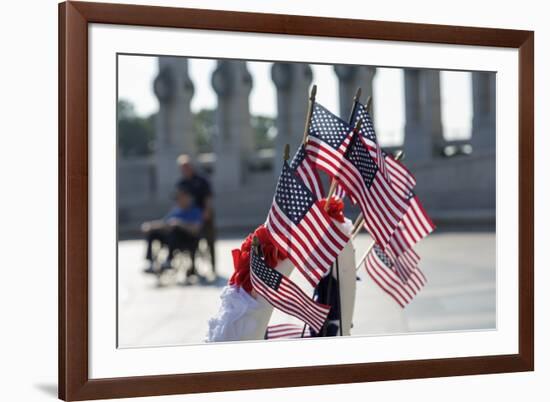 The National World War II Memorial in Washington, Dc.-Jon Hicks-Framed Photographic Print