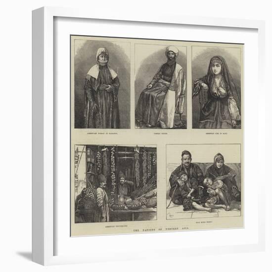 The Nations of Western Asia-null-Framed Giclee Print