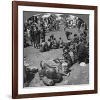 The Native Market at Port Florence, Lake Victoria, Kenya, C1901-C1903-null-Framed Giclee Print