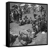 The Native Market at Port Florence, Lake Victoria, Kenya, C1901-C1903-null-Framed Stretched Canvas