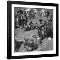 The Native Market at Port Florence, Lake Victoria, Kenya, C1901-C1903-null-Framed Giclee Print