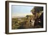 The Native Village on the River, 1900-null-Framed Giclee Print