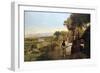 The Native Village on the River, 1900-null-Framed Giclee Print