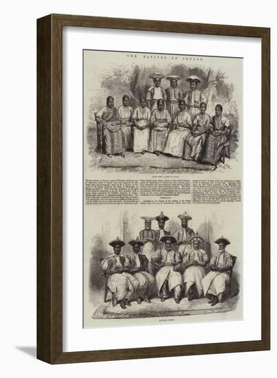 The Natives of Ceylon-null-Framed Giclee Print