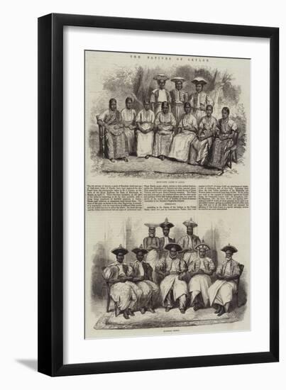 The Natives of Ceylon-null-Framed Giclee Print