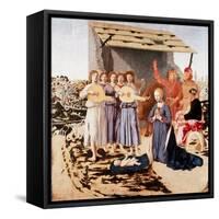 The Nativity, 1470-1475-Piero della Francesca-Framed Stretched Canvas