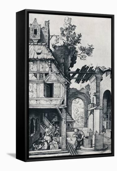 The Nativity, 1504-Albrecht Dürer-Framed Stretched Canvas