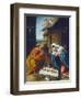 The Nativity, 1523-Lorenzo Lotto-Framed Giclee Print