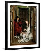 The Nativity, 15Th Century (Oil on Oak Wood Panel)-Rogier van der Weyden-Framed Giclee Print