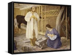 The Nativity, 1925-Arthur Joseph Gaskin-Framed Stretched Canvas