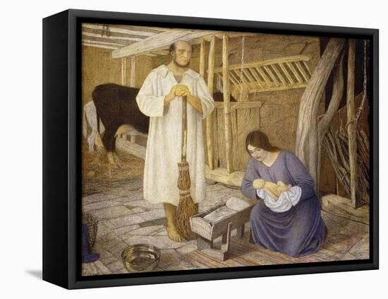 The Nativity, 1925-Arthur Joseph Gaskin-Framed Stretched Canvas