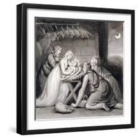 The Nativity, 19th Century-Henry Corbould-Framed Giclee Print