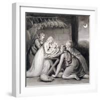 The Nativity, 19th Century-Henry Corbould-Framed Giclee Print