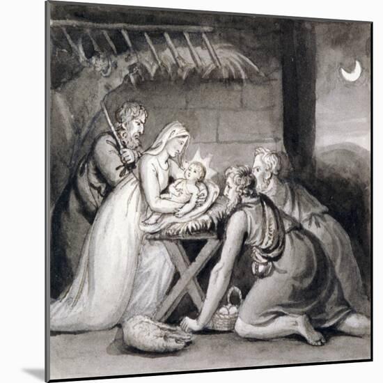 The Nativity, 19th Century-Henry Corbould-Mounted Giclee Print