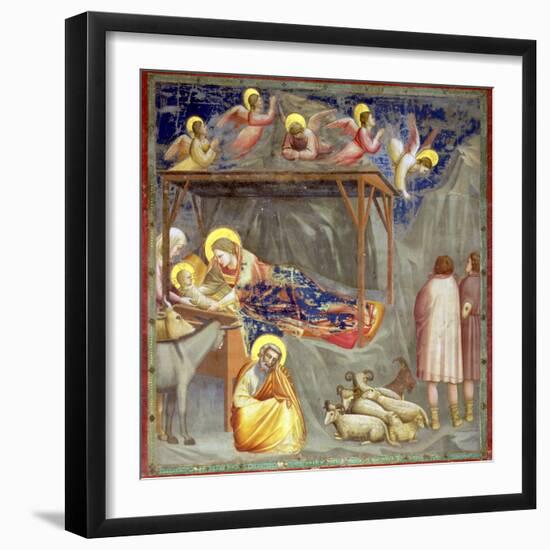 The Nativity, C.1305-Giotto di Bondone-Framed Giclee Print