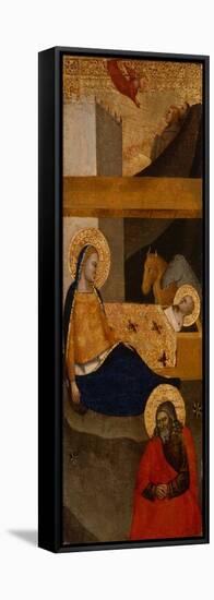 The Nativity, C. 1360-1380 (Tempera and Gold Leaf on Wood)-Italian School-Framed Stretched Canvas