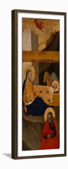 The Nativity, C. 1360-1380 (Tempera and Gold Leaf on Wood)-Italian School-Framed Premium Giclee Print