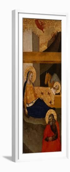 The Nativity, C. 1360-1380 (Tempera and Gold Leaf on Wood)-Italian School-Framed Premium Giclee Print