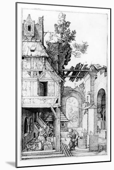 The Nativity, C.1504 (Engraving)-Albrecht Dürer-Mounted Giclee Print