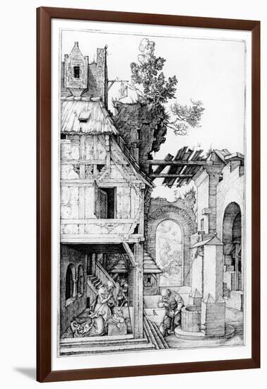 The Nativity, C.1504 (Engraving)-Albrecht Dürer-Framed Giclee Print