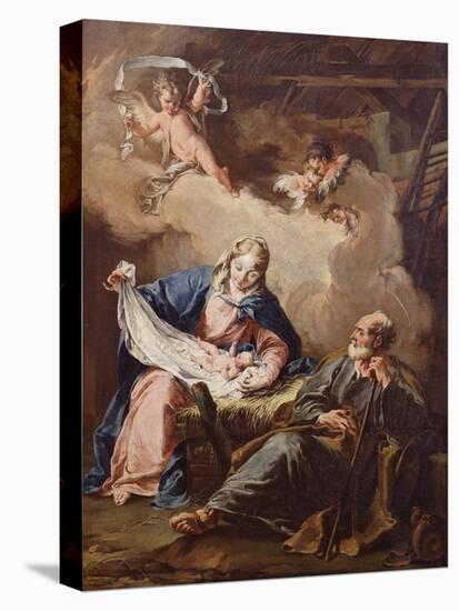 The Nativity, C.1730-40-Giovanni Battista Pittoni-Stretched Canvas