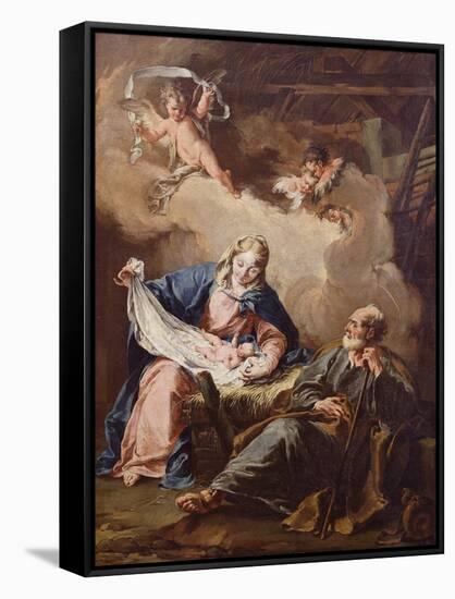 The Nativity, C.1730-40-Giovanni Battista Pittoni-Framed Stretched Canvas