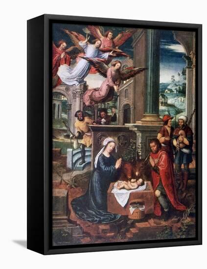 The Nativity, C1500-1550-Ambrosius Benson-Framed Stretched Canvas