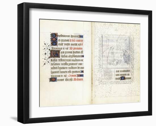 The Nativity, Ca.1440 (Manuscript on Vellum)-null-Framed Giclee Print