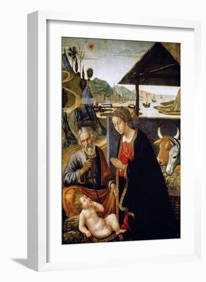 The Nativity of Christ, Late 15th or Early 16th Century-Bastiano Mainardi-Framed Giclee Print