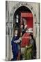 The Nativity of John the Baptist (The Altar of St. John, Left Panel), Ca 1455-Rogier van der Weyden-Mounted Giclee Print