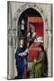 The Nativity of John the Baptist (The Altar of St. John, Left Panel), Ca 1455-Rogier van der Weyden-Mounted Giclee Print