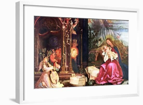 The Nativity of the Antonins of Isenheim, C1490-1528-Matthias Gruenewald-Framed Giclee Print