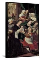 The Nativity of the Virgin Mary-Ambrosius Benson-Framed Stretched Canvas